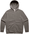 Am image of a Custom AS Colour Relax Faded Zip Hood in Faded Grey!