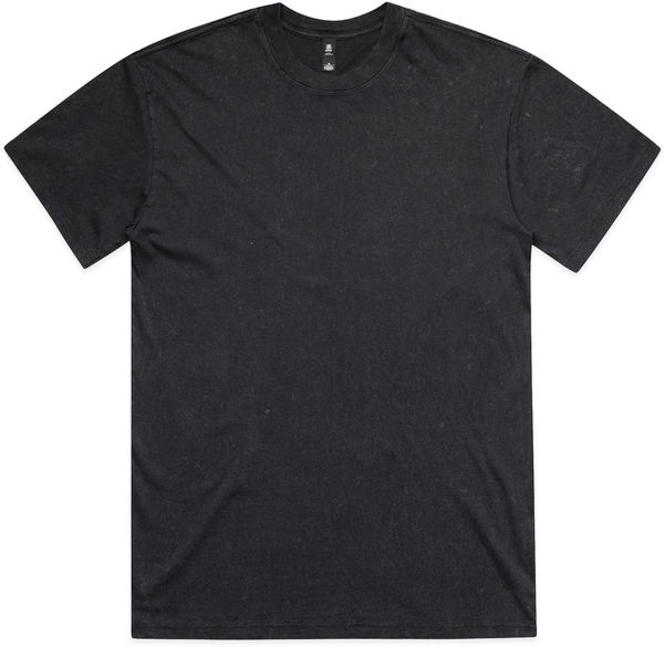 Am image of a Custom AS Colour Stone Wash Heavy Tee in Black Stone!