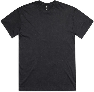 Am image of a Custom AS Colour Stone Wash Heavy Tee in Black Stone!