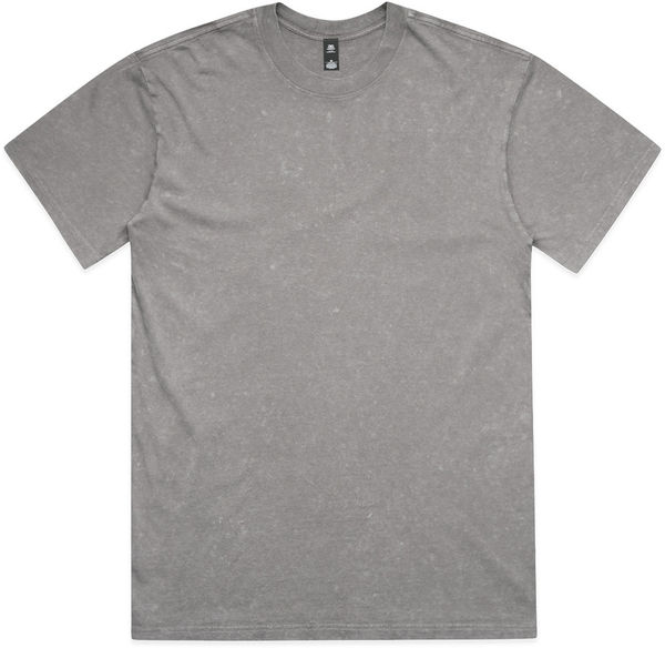 Am image of a Custom AS Colour Stone Wash Heavy Tee in Grey Stone!