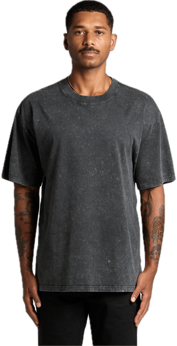 An image of a Custom AS Colour Stone Wash Heavy Tee!