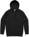 Am image of a Custom AS Colour Supply Zip Hood in Black!