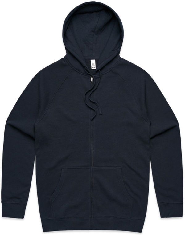 Am image of a Custom AS Colour Supply Zip Hood in Navy!