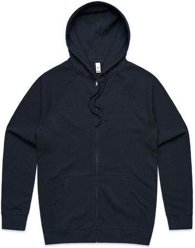 Am image of a Custom AS Colour Supply Zip Hood in Navy!