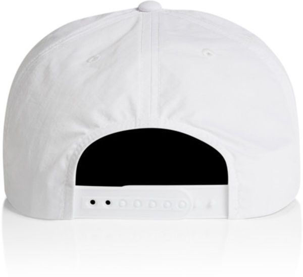 Am image of a Custom AS Colour Surf Cap in White!