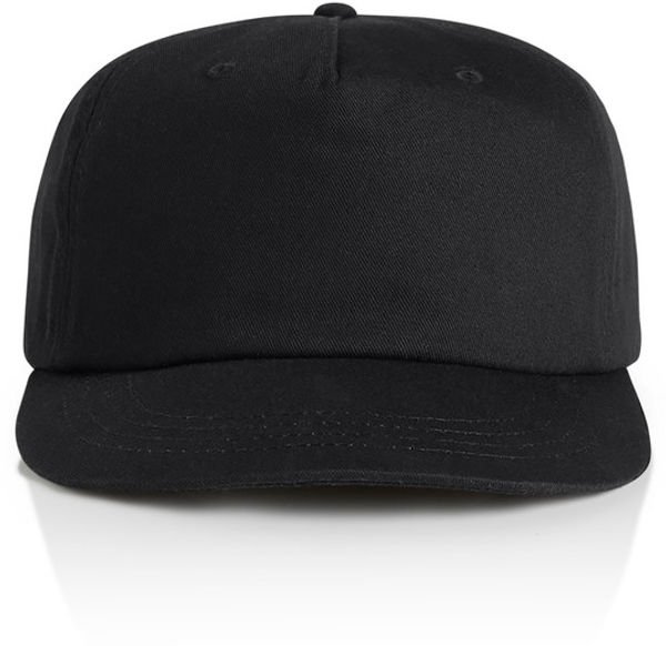 Am image of a Custom AS Colour Surf Cotton Cap in Black!
