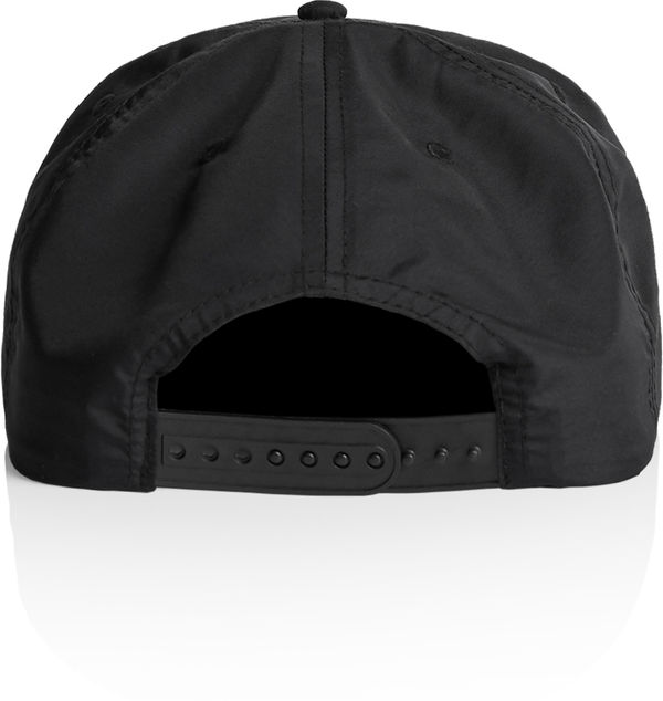 An image of a Custom AS Colour Surf Rope Cap in Black/White!