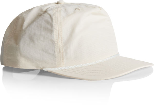 An image of a Custom AS Colour Surf Rope Cap in Ecru!
