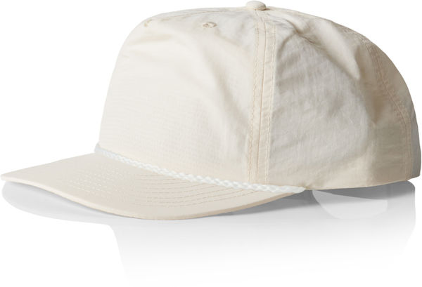 An image of a Custom AS Colour Surf Rope Cap in Ecru!