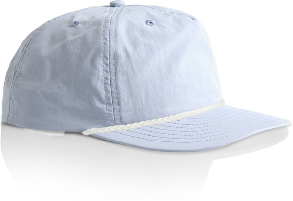 An image of a Custom AS Colour Surf Rope Cap in Powder/ White!