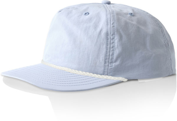 An image of a Custom AS Colour Surf Rope Cap in Powder/ White!