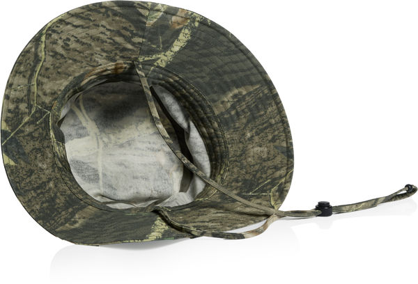 An image of a Custom AS Colour Wide Brim Camo Bucket Hat!
