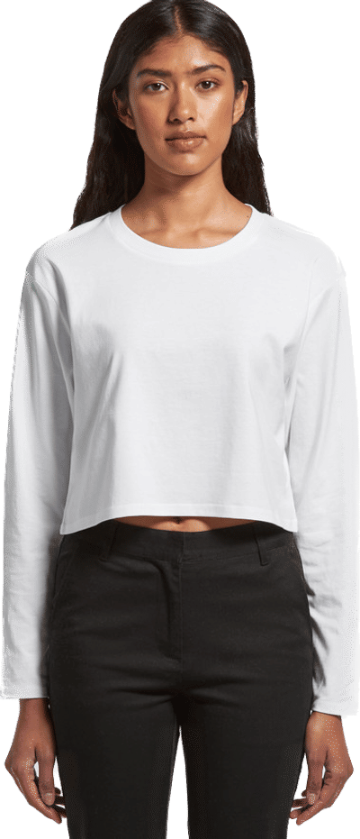 An image of a Custom AS Colour Women's Crop Long Sleeve Tee!