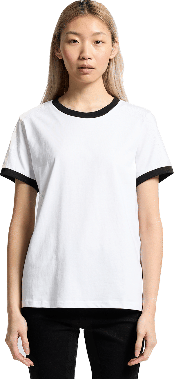 An image of a Custom AS Colour Womens Maple Ringer Tee!
