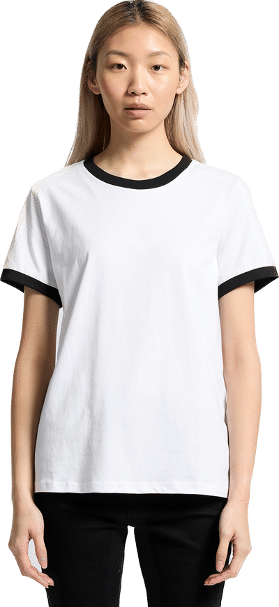 An image of a Custom AS Colour Womens Maple Ringer Tee!