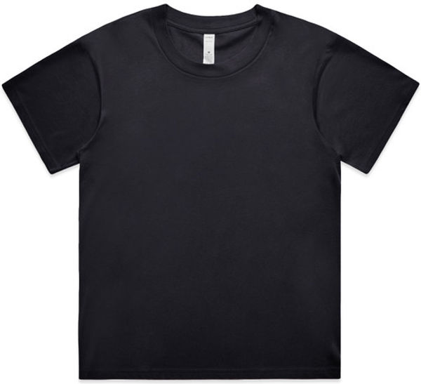 An image of a Custom As Colour Womens Martina Tee in Ink Blue!