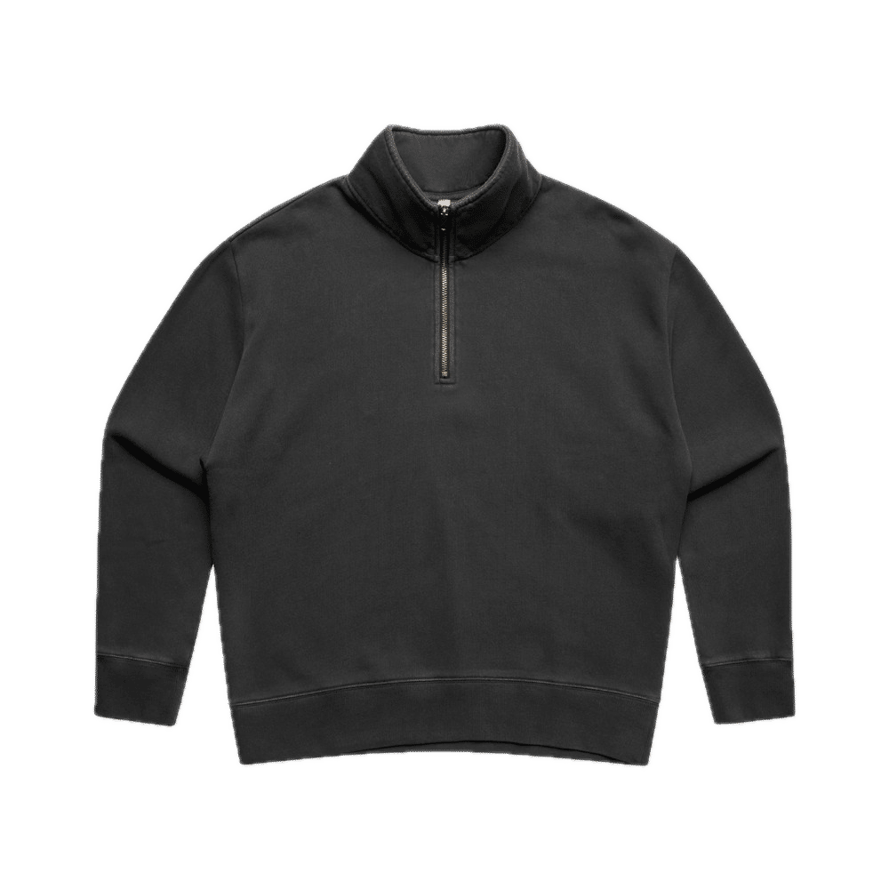 AS Colour Womens Relax Faded Half Zip in Faded Black