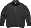 Am image of a Custom AS Colour Womens Relax Faded Half Zip in Faded Black!