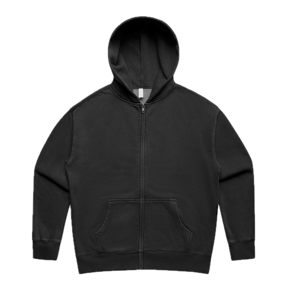 AS Colour Womens Relax Faded Zip Hood in Faded Black