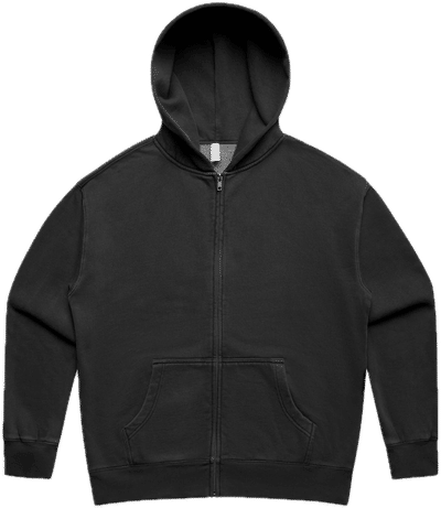 Am image of a Custom AS Colour Womens Relax Faded Zip Hood in Faded Black!
