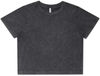 Am image of a Custom AS Colour Womens Stone Wash Heavy Crop in Black Stone!