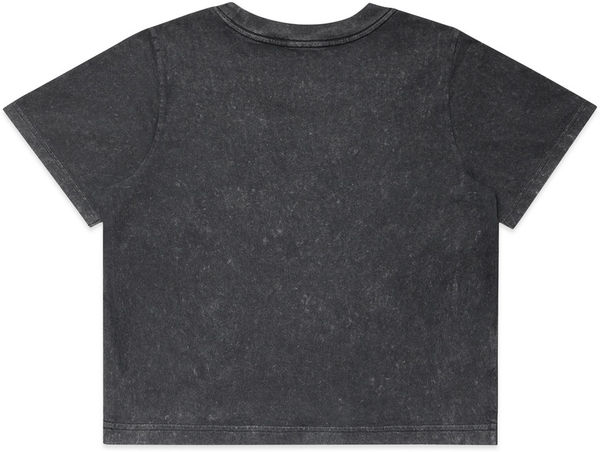 Am image of a Custom AS Colour Womens Stone Wash Heavy Crop in Black Stone!