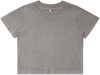 Am image of a Custom AS Colour Womens Stone Wash Heavy Crop in Grey Stone!