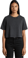An image of a Custom AS Colour Womens Stone Wash Heavy Crop!