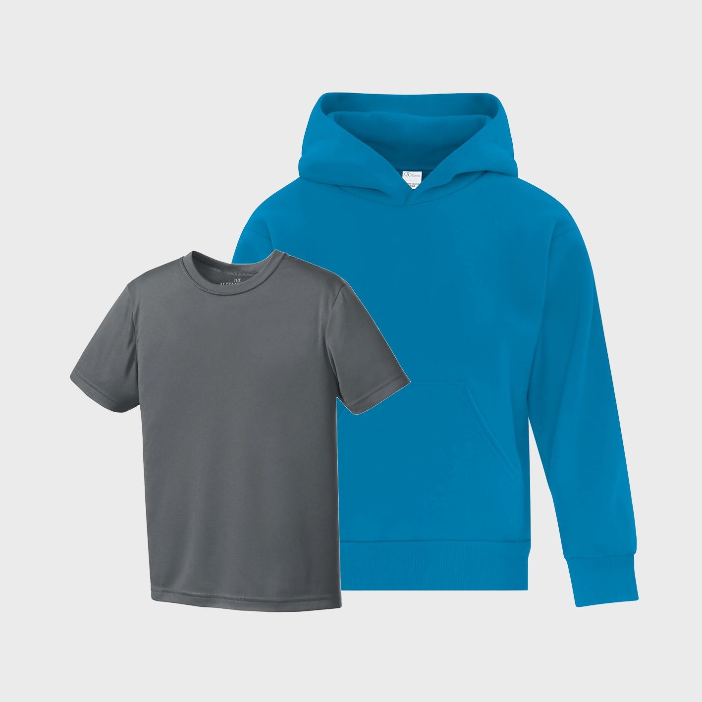 An image of Custom ATC youth apparel that you can customize and print on!