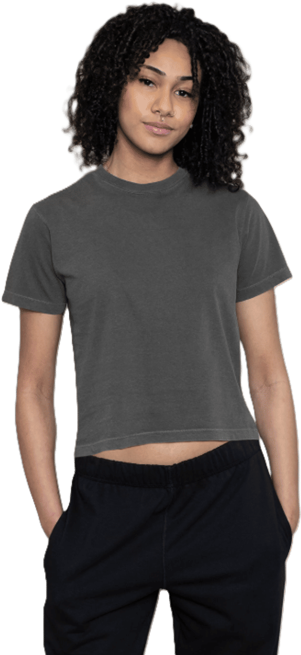 An image of a Custom ATC Authentic Colours Garment Dyed Heavyweight Ladies Boxy Tee!