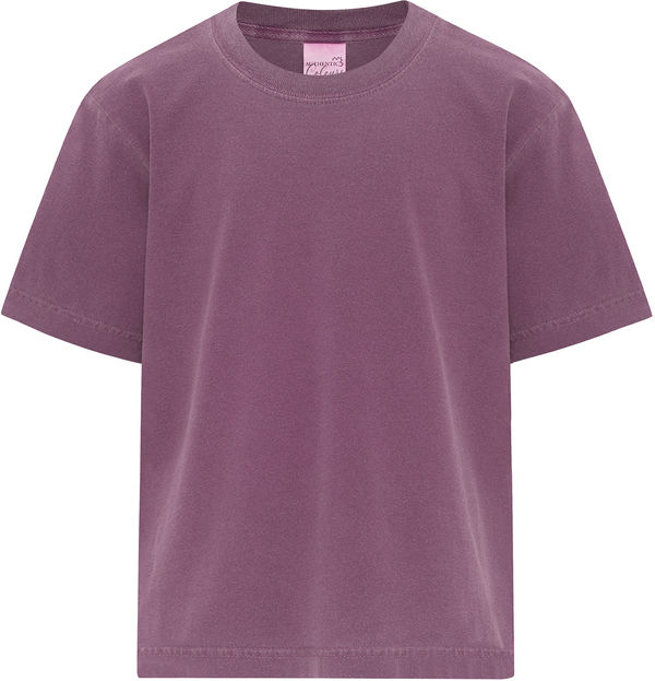 An image of a Custom ATC Authentic Colours Garment Dyed Heavyweight Youth Tee in Berry!