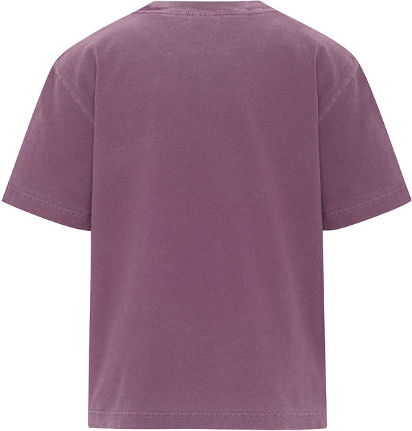 An image of a Custom ATC Authentic Colours Garment Dyed Heavyweight Youth Tee in Berry!