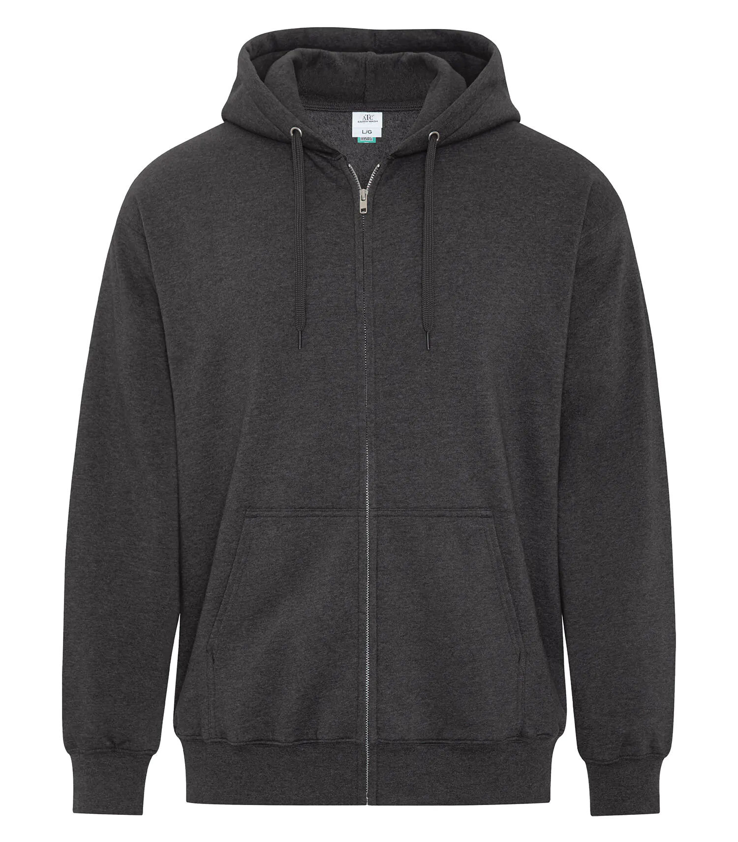 ATC Earth Wash Tourbillon Fleece Full Zip Hoodie in Black