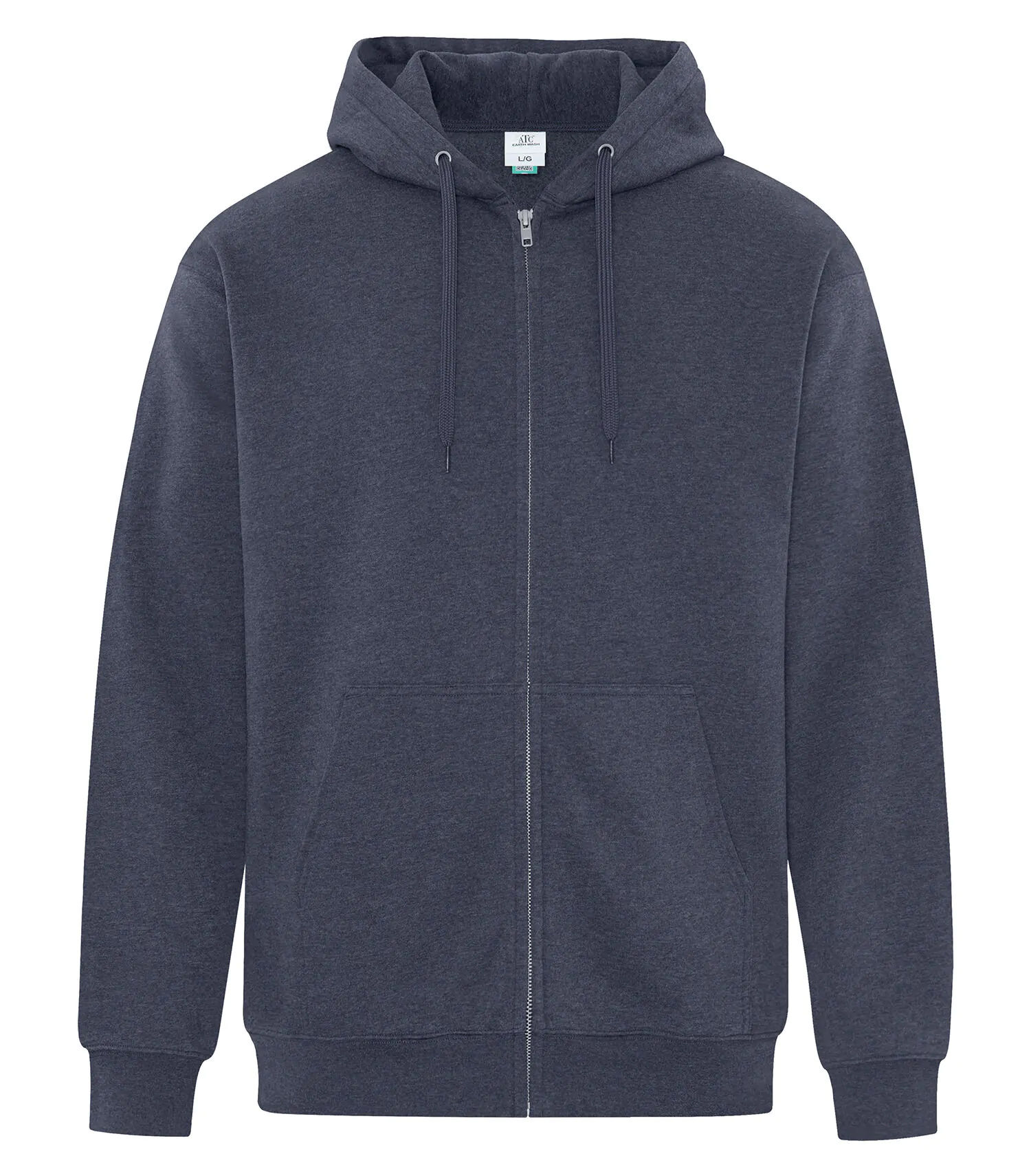 ATC Earth Wash Tourbillon Fleece Full Zip Hoodie in Navy