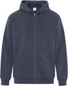 Am image of a Custom ATC Earth Wash Tourbillon Fleece Full Zip Hoodie in Navy!