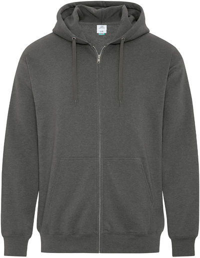 Am image of a Custom ATC Earth Wash Tourbillon Fleece Full Zip Hoodie in Pewter!