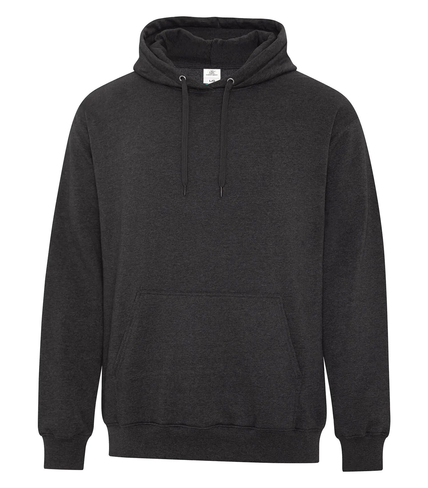 ATC Earth Wash Tourbillon Fleece Hooded Sweatshirt in Black