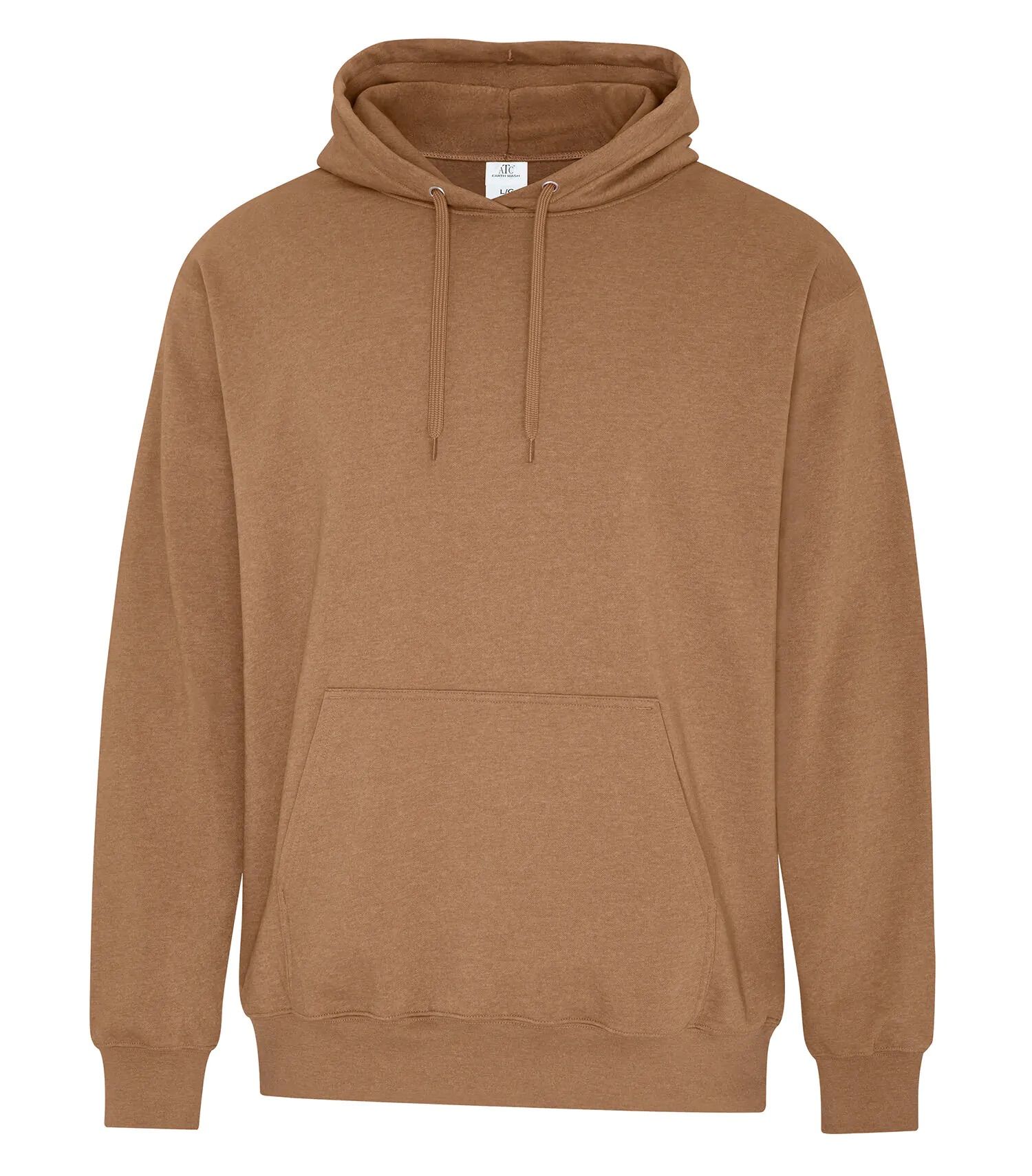 ATC Earth Wash Tourbillon Fleece Hooded Sweatshirt in Caramel