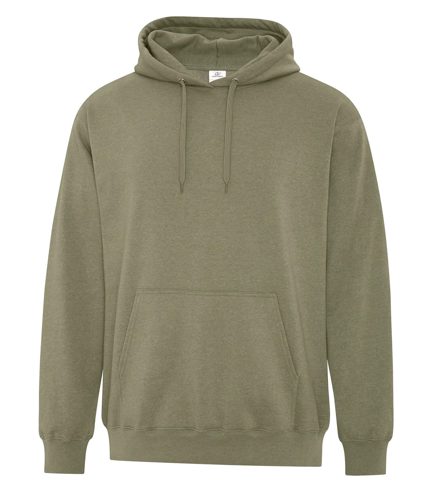 ATC Earth Wash Tourbillon Fleece Hooded Sweatshirt in Military