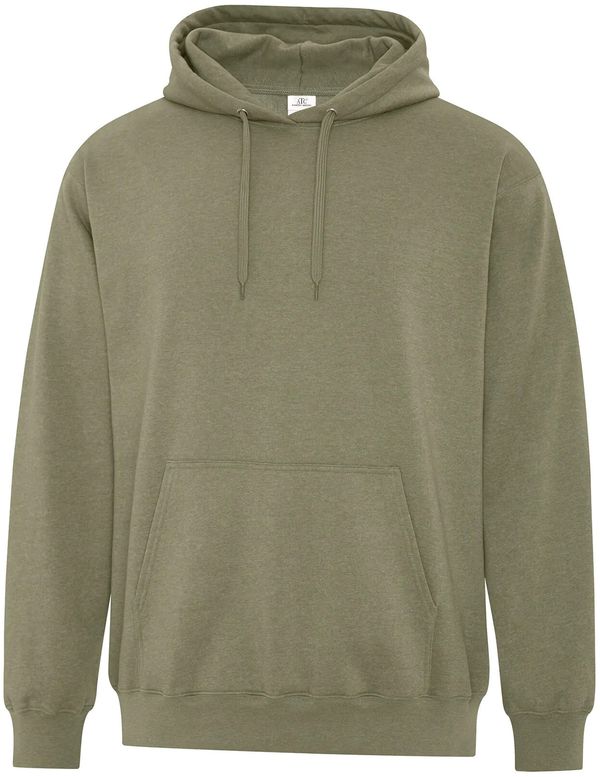 Am image of a Custom ATC Earth Wash Tourbillon Fleece Hooded Sweatshirt in Military!