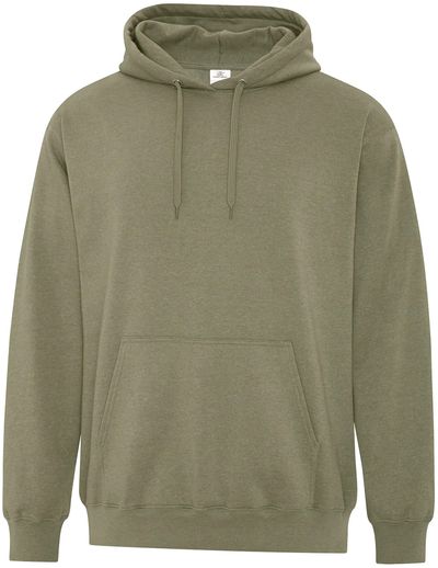Am image of a Custom ATC Earth Wash Tourbillon Fleece Hooded Sweatshirt in Military!