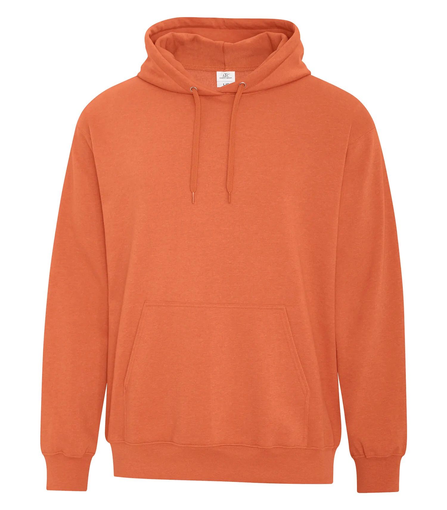 ATC Earth Wash Tourbillon Fleece Hooded Sweatshirt in Orange