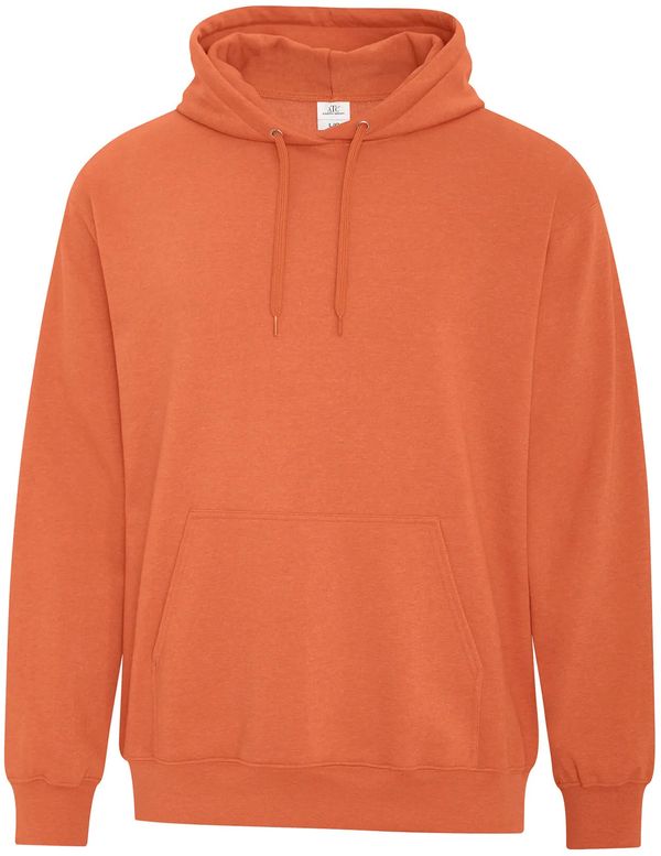 Am image of a Custom ATC Earth Wash Tourbillon Fleece Hooded Sweatshirt in Orange!