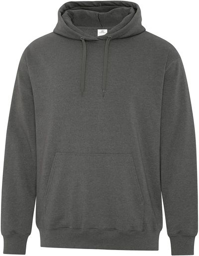 Am image of a Custom ATC Earth Wash Tourbillon Fleece Hooded Sweatshirt in Pewter!