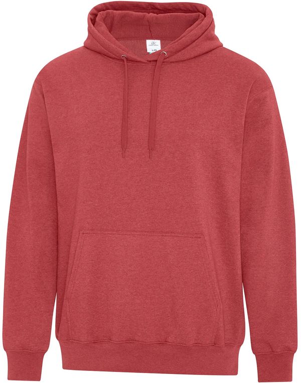 Am image of a Custom ATC Earth Wash Tourbillon Fleece Hooded Sweatshirt in Red!