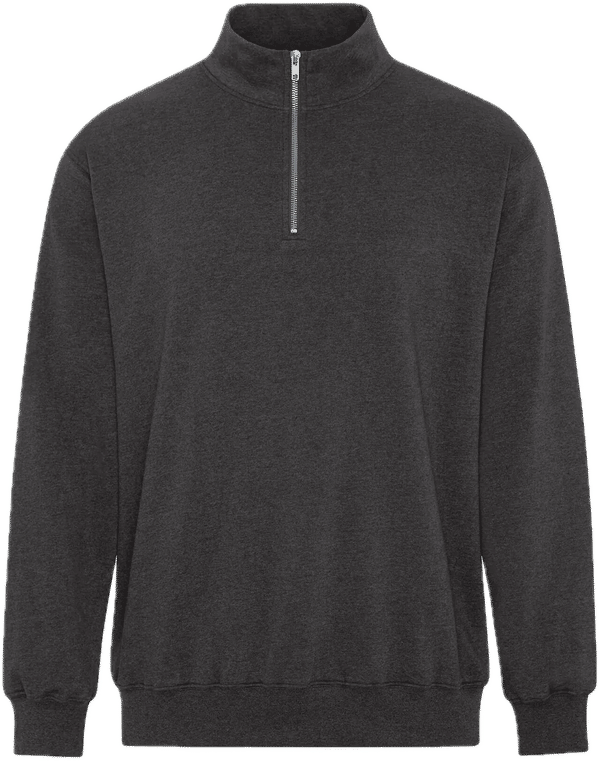 Am image of a Custom ATC Earth Wash Tourbillon Fleece Quarter Zip Sweatshirt in Black!