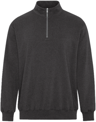 Am image of a Custom ATC Earth Wash Tourbillon Fleece Quarter Zip Sweatshirt in Black!