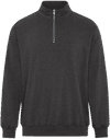 Am image of a Custom ATC Earth Wash Tourbillon Fleece Quarter Zip Sweatshirt in Black!