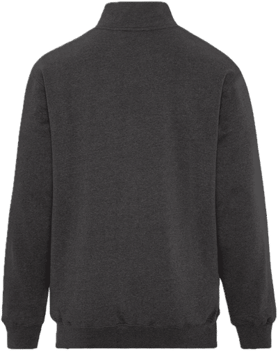 Am image of a Custom ATC Earth Wash Tourbillon Fleece Quarter Zip Sweatshirt in Black!