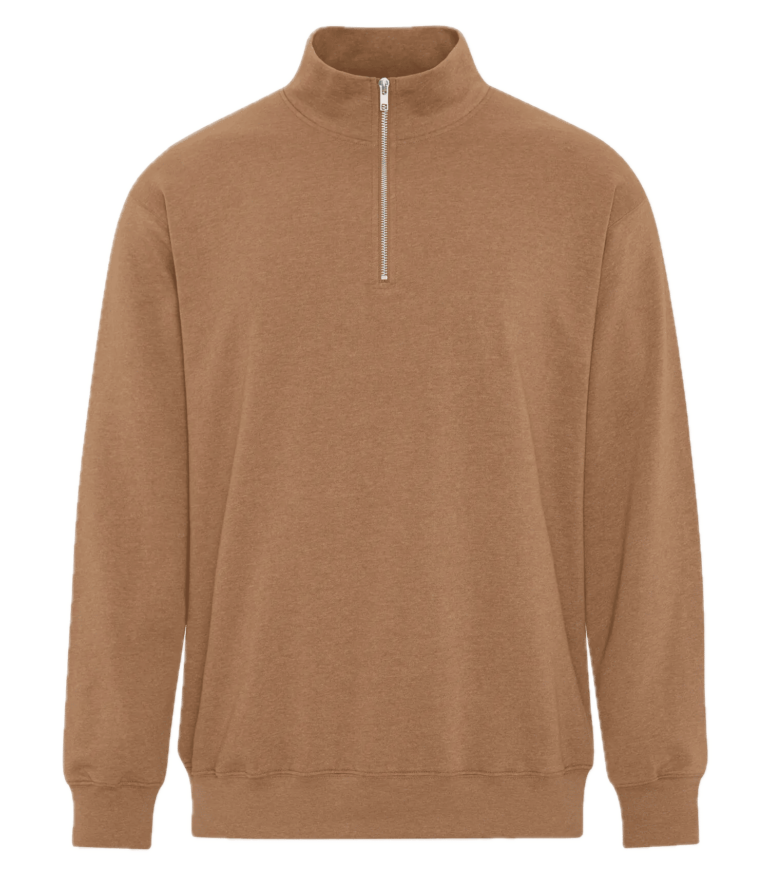 ATC Earth Wash Tourbillon Fleece Quarter Zip Sweatshirt in Caramel